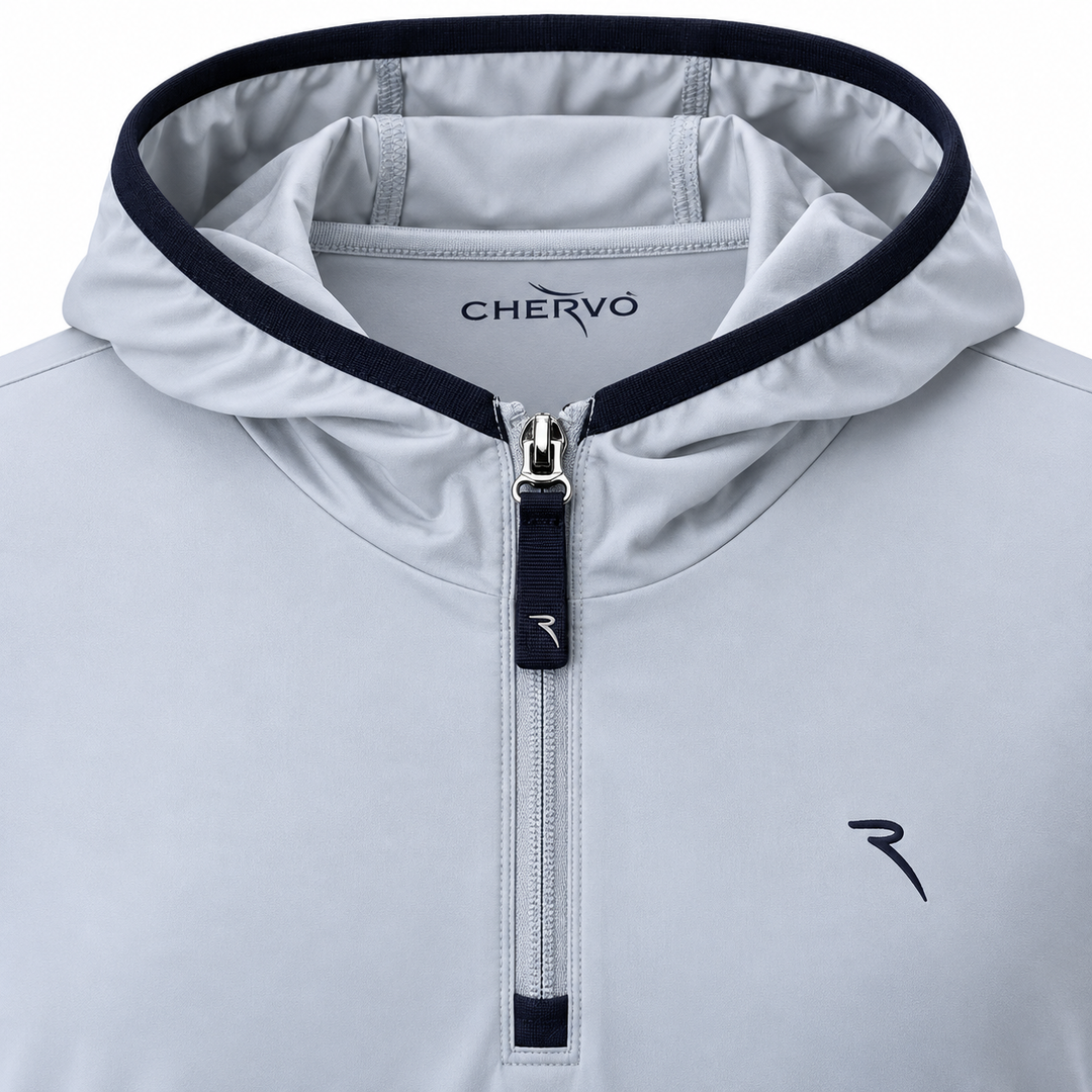 Chervò Men's PIETRO Half-Zip Performance Hoodie - GREY