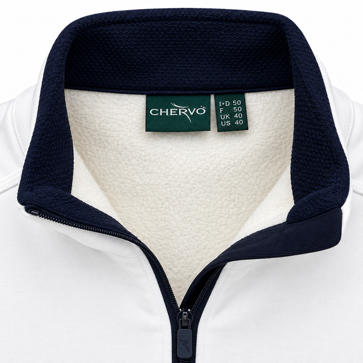 Chervo Men's TOKER Pro-Therm®  1/4 Zip Mid Layer  - WHITE