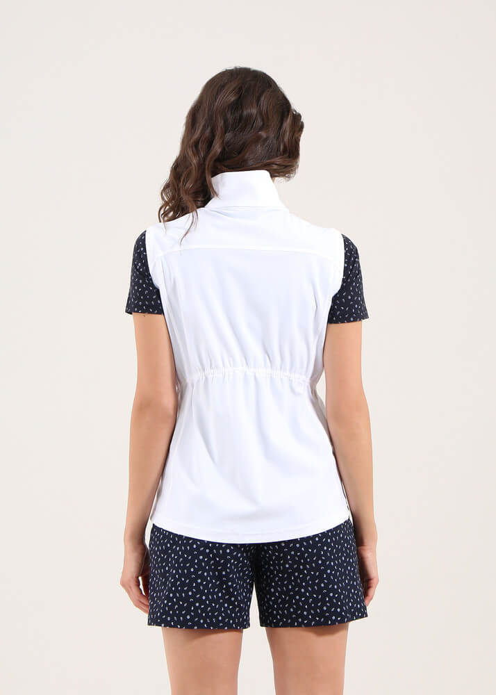 Chervo Women's ES Full-Zip Performance Windproof Vest - WHITE