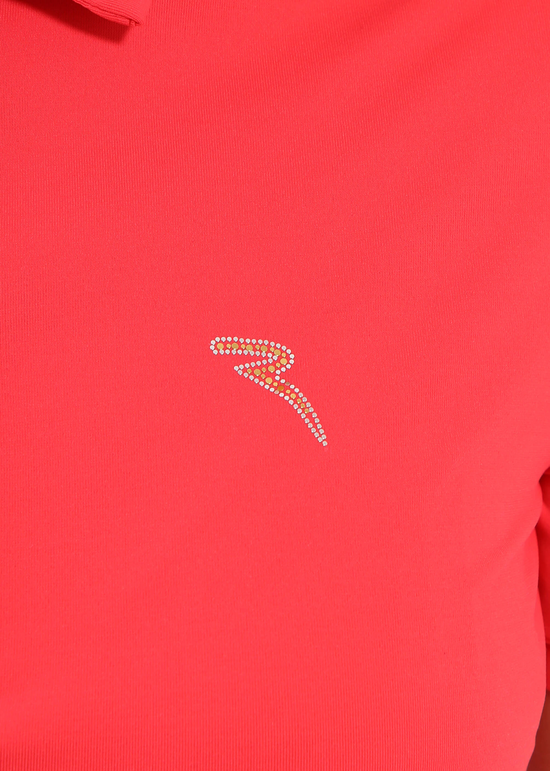 Chervo Women's ANTRACITE Short Sleeve Lightweight Polo - CORAL RED
