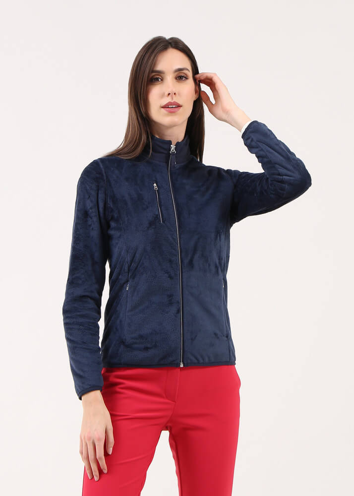 Chervo Women's POCHINO Pro-Therm® Full-Zip Sweater - NAVY