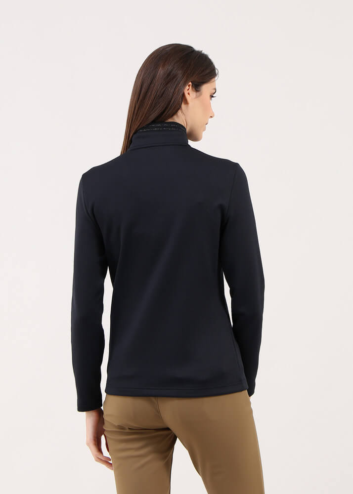 Chervo Women's TARTUFO Pro-Therm® Quarter-Zip Sweater - BLACK