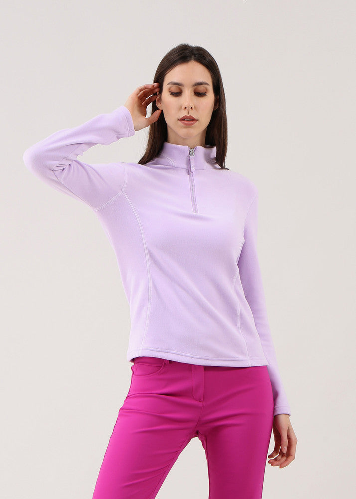 Chervo Women's TUFFO Pro-Therm® Quarter-Zip Microfleece Sweater - LILAC MIST