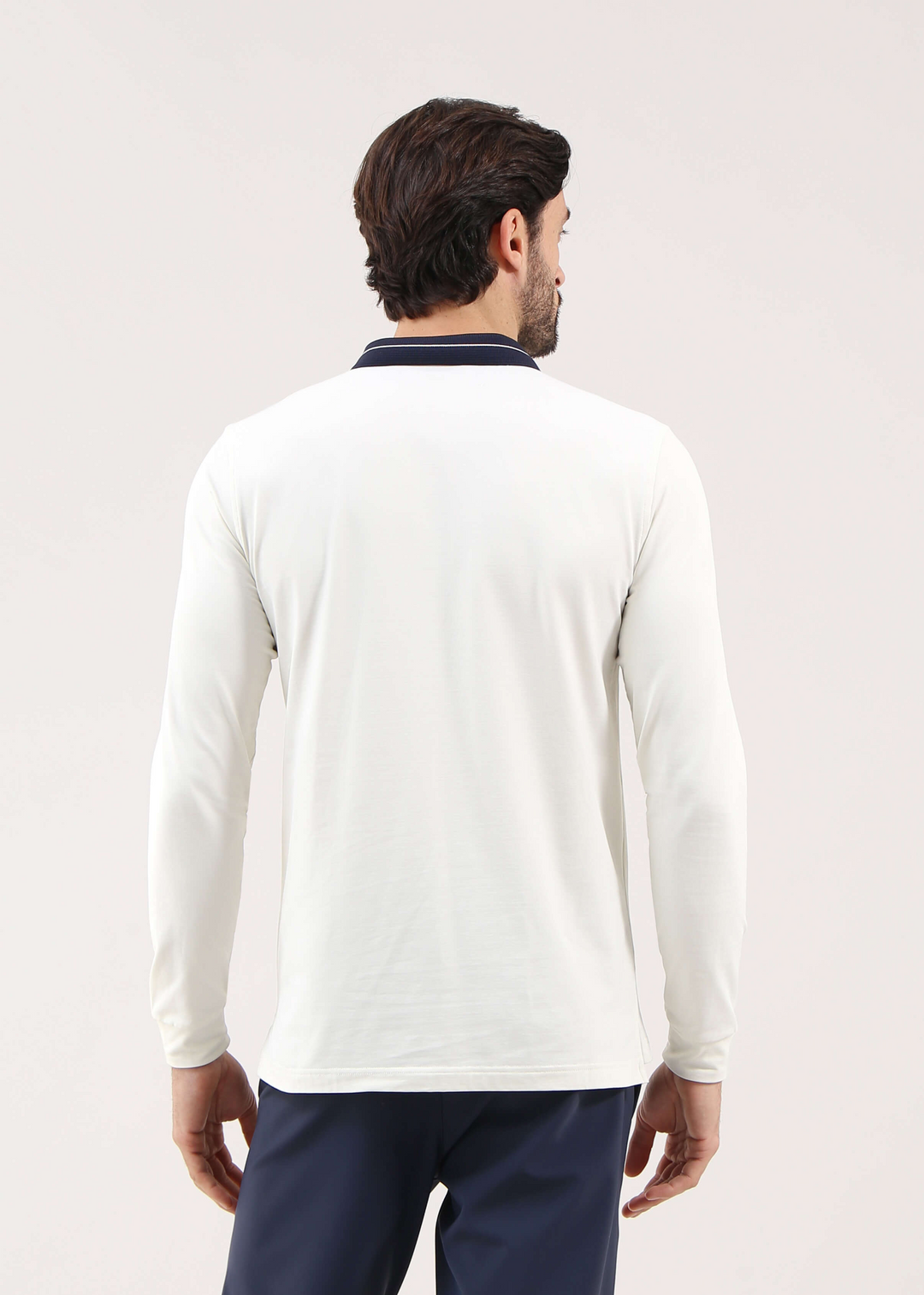 Chervo Men's AFFRANTO Pro-Therm® Thermal Longsleeve Polo - IVORY