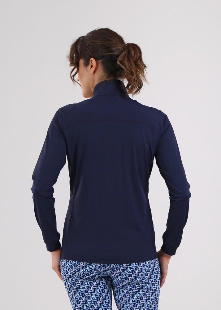 Chervo Women's PROFUMATO Full-Zip Sweater - NAVY