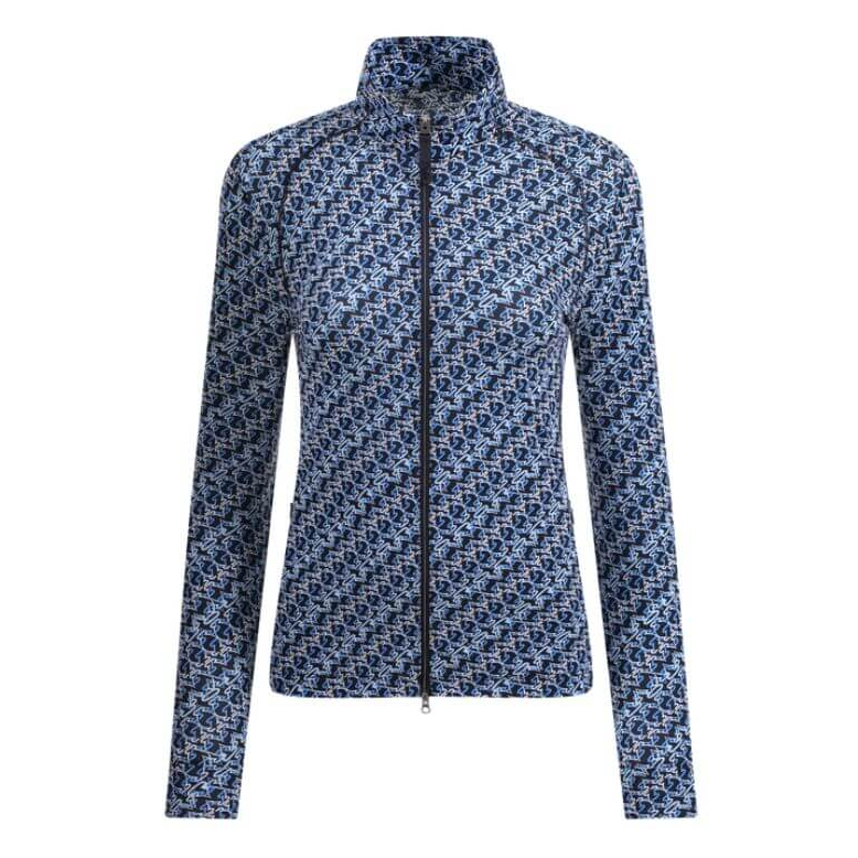 Chervo Women's PADRONA Full-Zip Longsleeve - NAVY SCRIBBLE