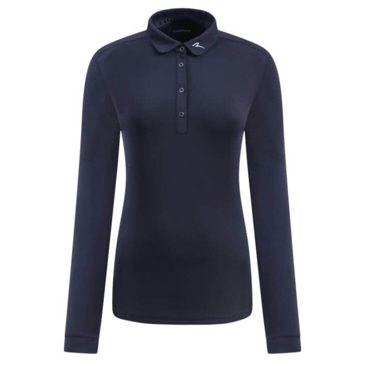 Chervo Women's ANNUARIO Long-Sleeve Polo - NAVY