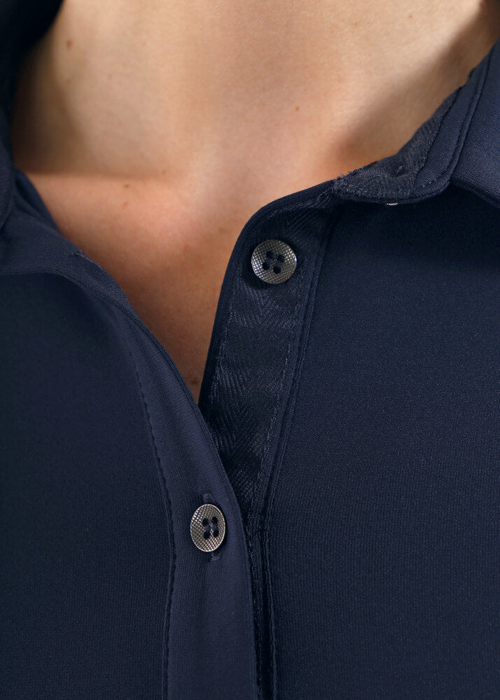 Chervo Women's ANNUARIO Long-Sleeve Polo - NAVY
