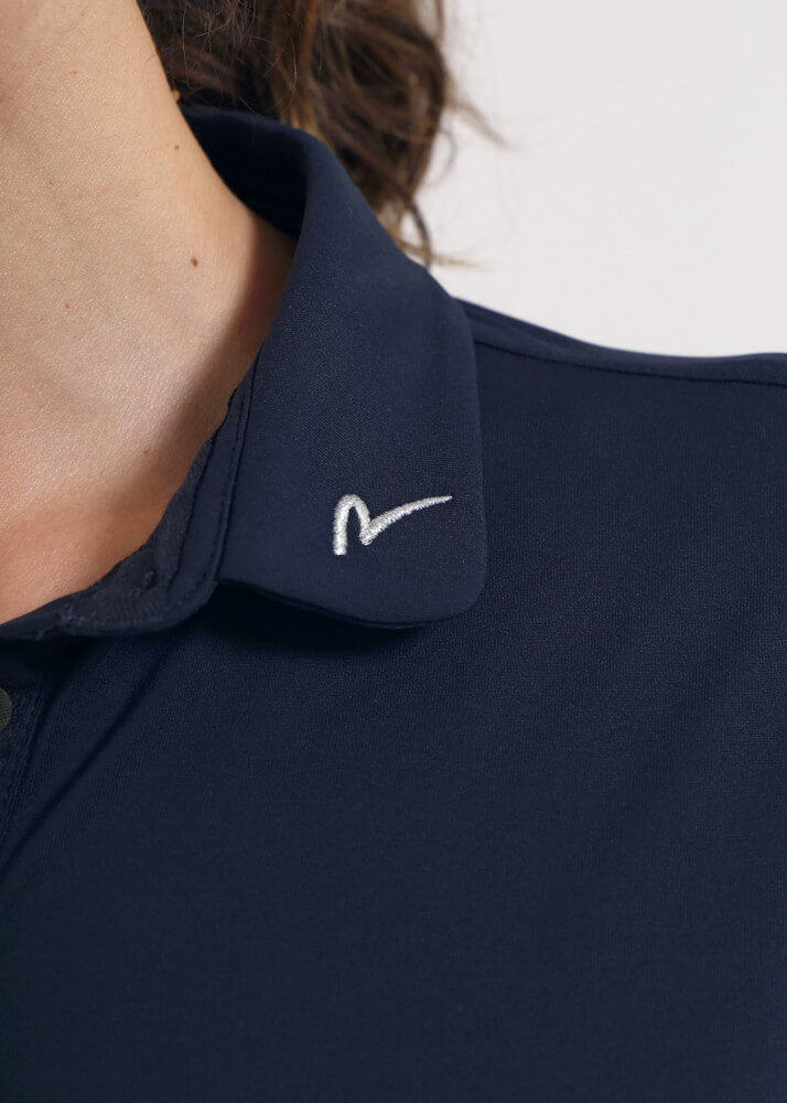 Chervo Women's ANNUARIO Long-Sleeve Polo - NAVY