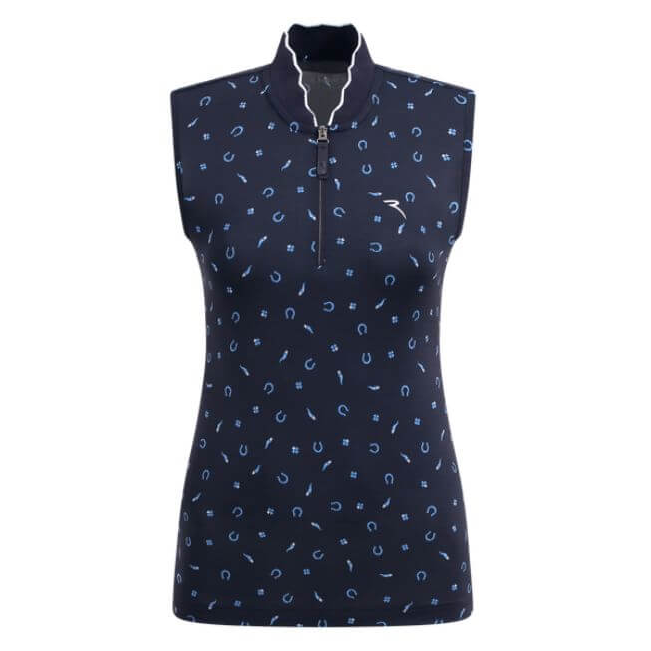 Chervo Women's ATTRACTIVE Sleeveless Polo - LUCKY NAVY
