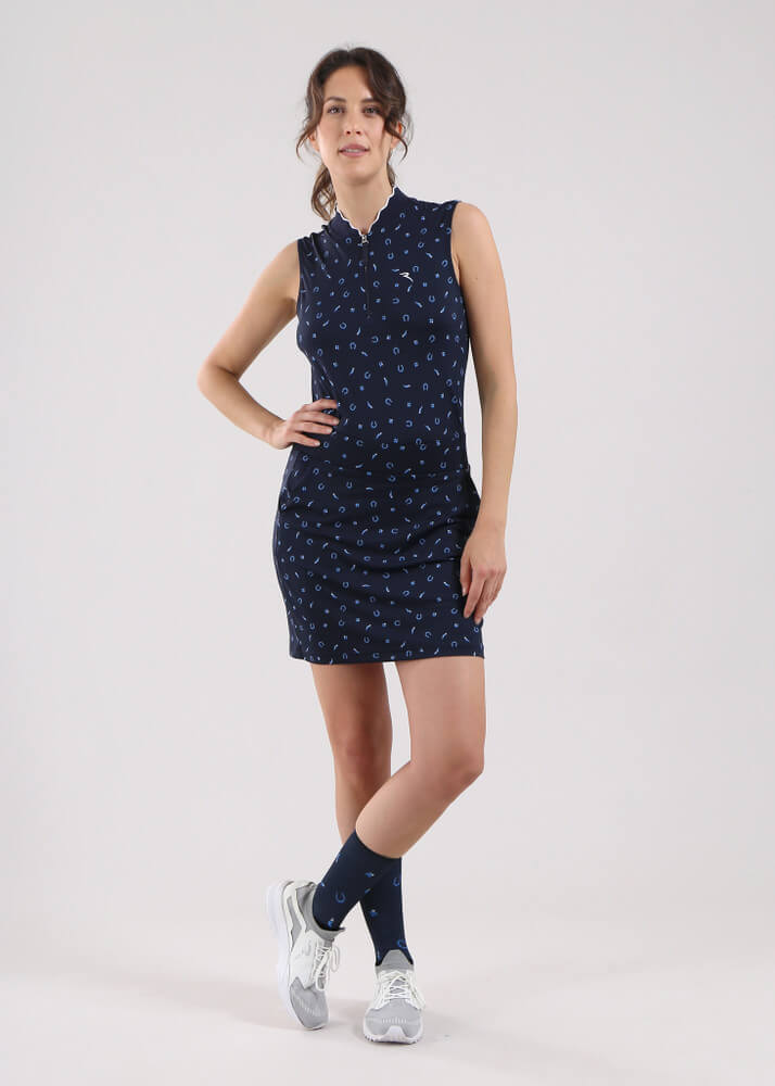 Chervo Women's ATTRACTIVE Sleeveless Polo - LUCKY NAVY
