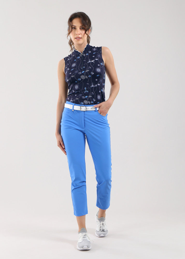 Chervo Women's ATTRACTIVE Sleeveless Polo - NAVY