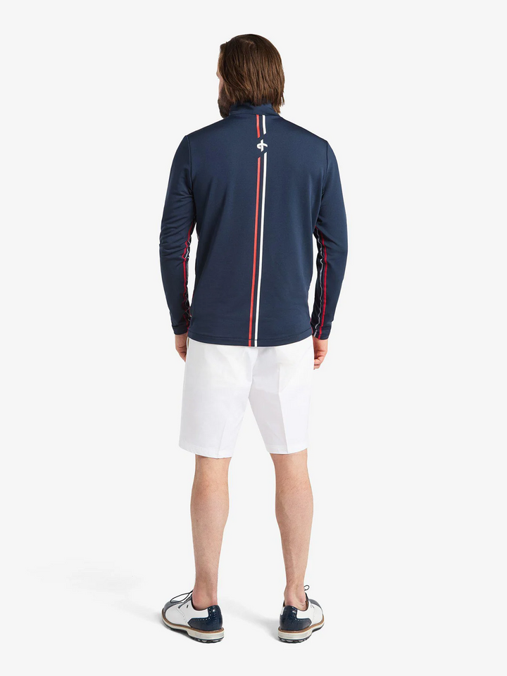 Cross Men's ATHLETIC HALF ZIP MIDLAYER - NAVY