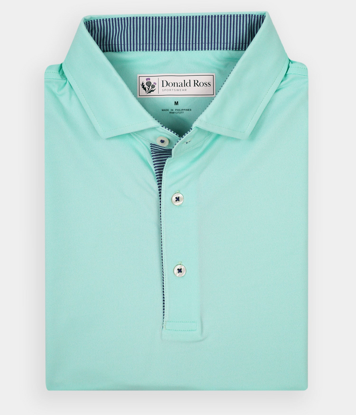 Donald Ross Mens Classic Fit SALEM Polo - MINT
