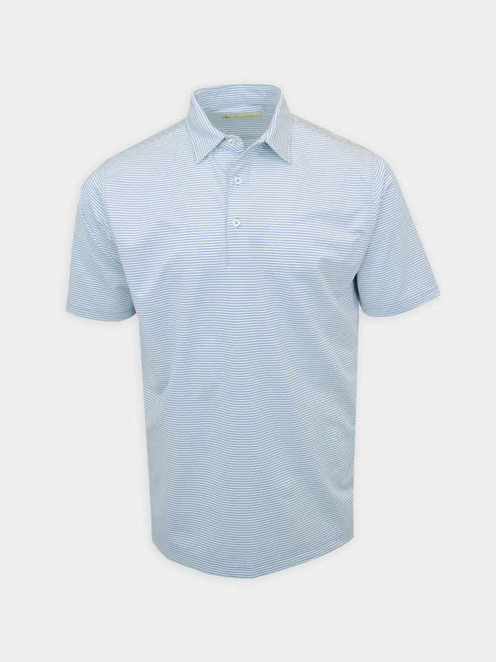 Donald Ross Mens Short Sleeve Jersey Polo- LILAC/ CUCUMBER/WHITE - Golf Anything Canada