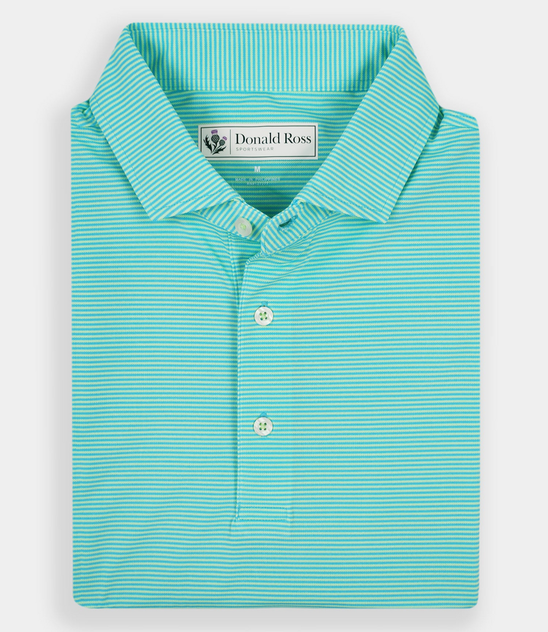 Donald Ross Mens Classic Fit WINDSOR Polo - CAPRI / LIME