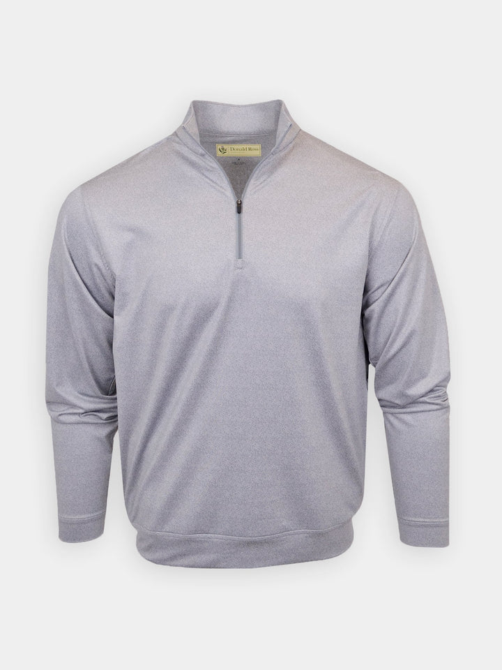 Donald Ross Mens Classic Fit Tonal Print Cromarty Pullover - PEWTER