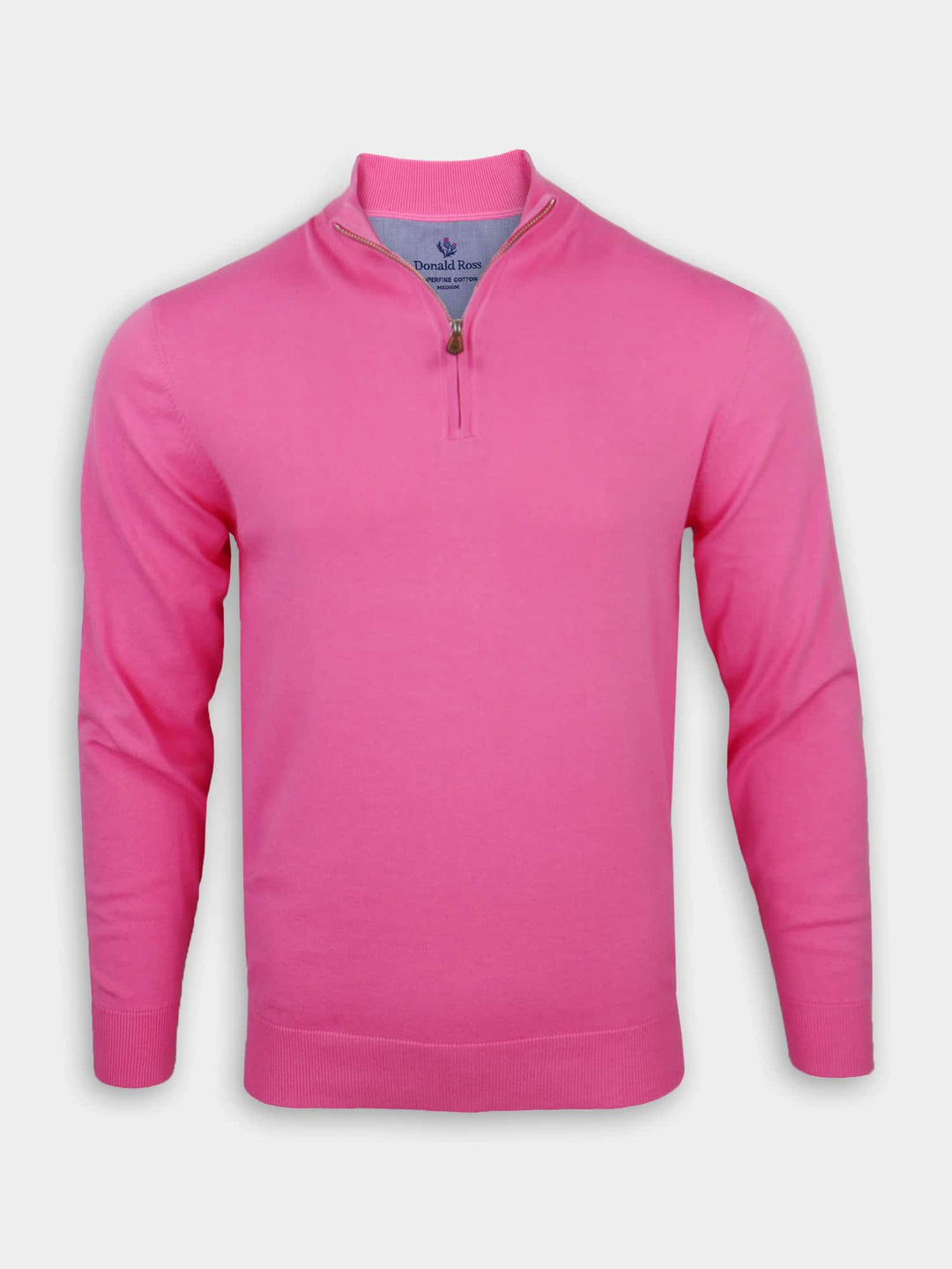 Donald Ross Mens Classic Fit Cotton Sweater Pullover - AZALEA