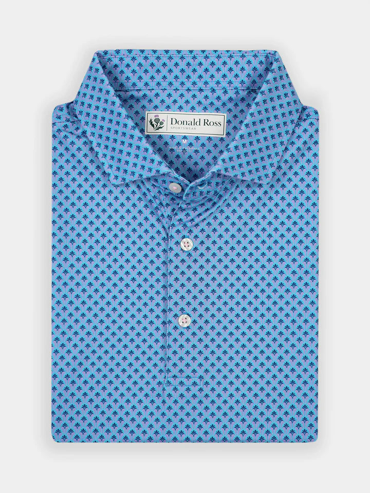 Donald Ross Mens Classic Fit Broadmoor Polo - CAPRI MULTI
