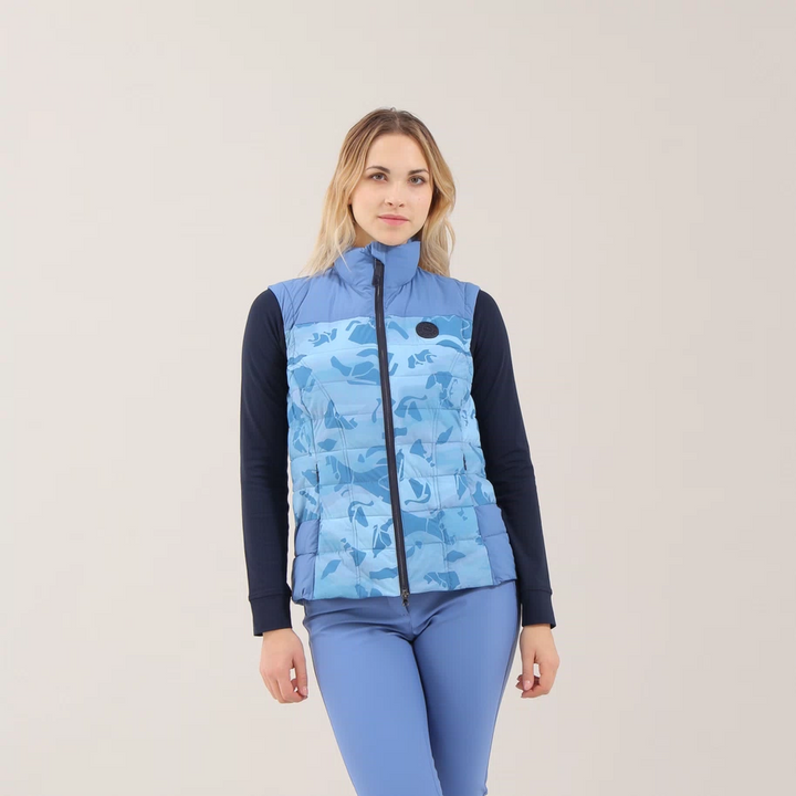 Chervò Women's  EVOLUTA PRO-THERM® DOWN Golf VEST - CAMO BLUE
