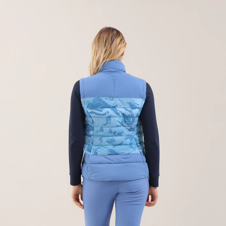 Chervò Women's  EVOLUTA PRO-THERM® DOWN Golf VEST - CAMO BLUE