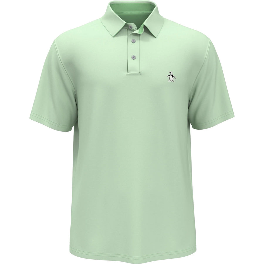 Original Penguin Mens Eco Oxford Performance Polo - GREEN ASH - Golf Anything Canada