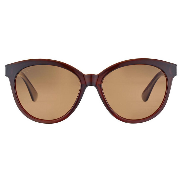 Serengeti ENDEE Cat Eye Polarized Sunglasses - Shiny Brown Spray