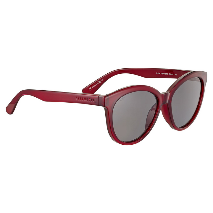 Serengeti ENDEE Cat Eye Polarized Sunglasses - SHINY MILKY RED
