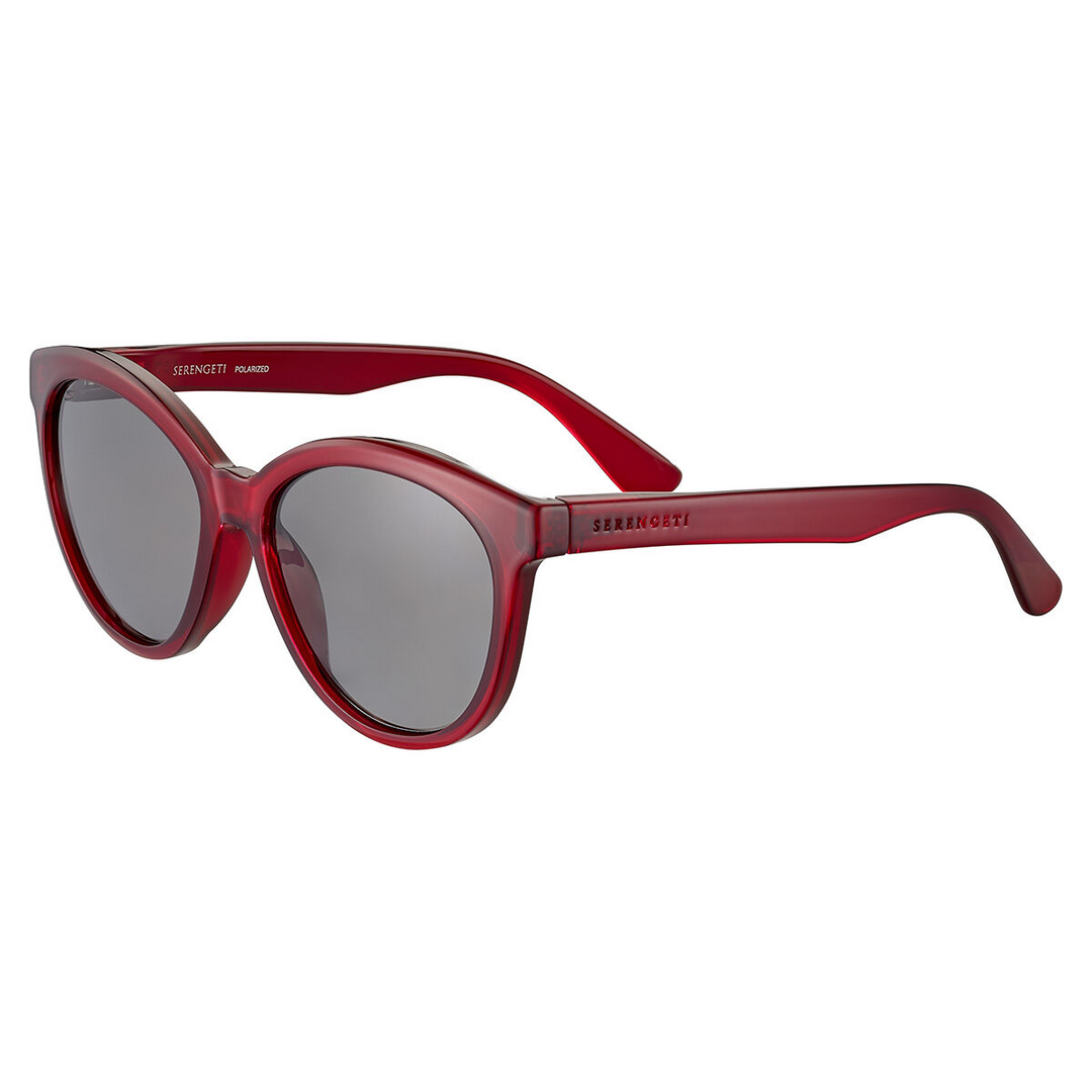 Serengeti ENDEE Cat Eye Polarized Sunglasses - SHINY MILKY RED