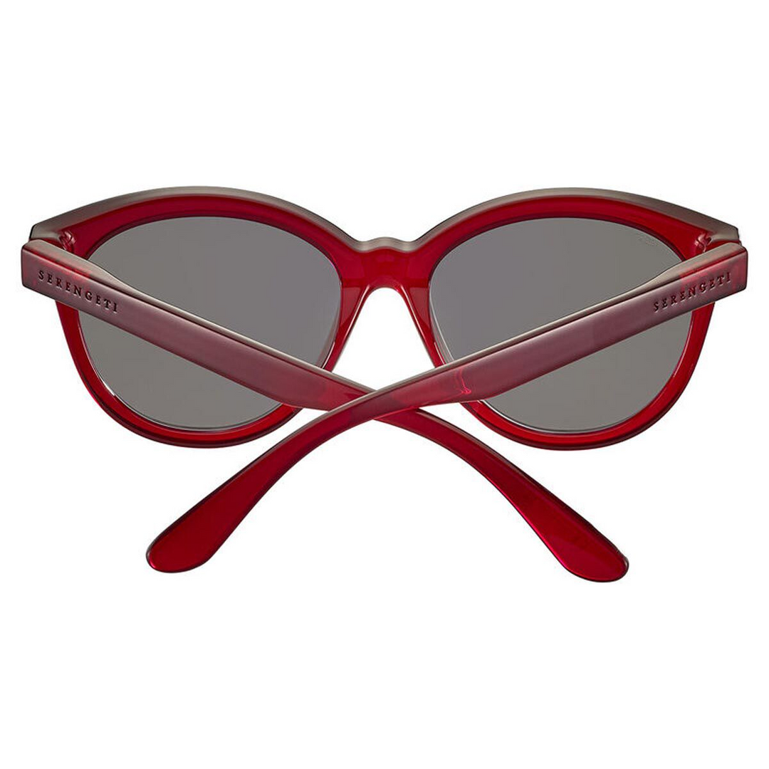 Serengeti ENDEE Cat Eye Polarized Sunglasses - SHINY MILKY RED