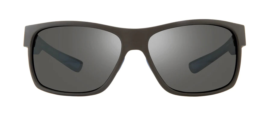 Revo Mens Espen Rectangle Sunglasses - MATTE BLACK