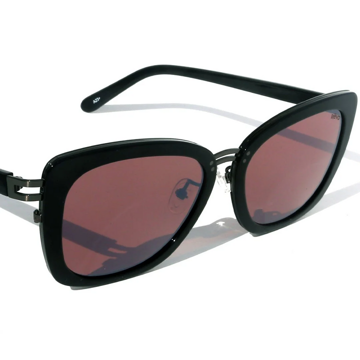 Revo Women's EVA  Polarized Sunglasses - SHINY BLACK
