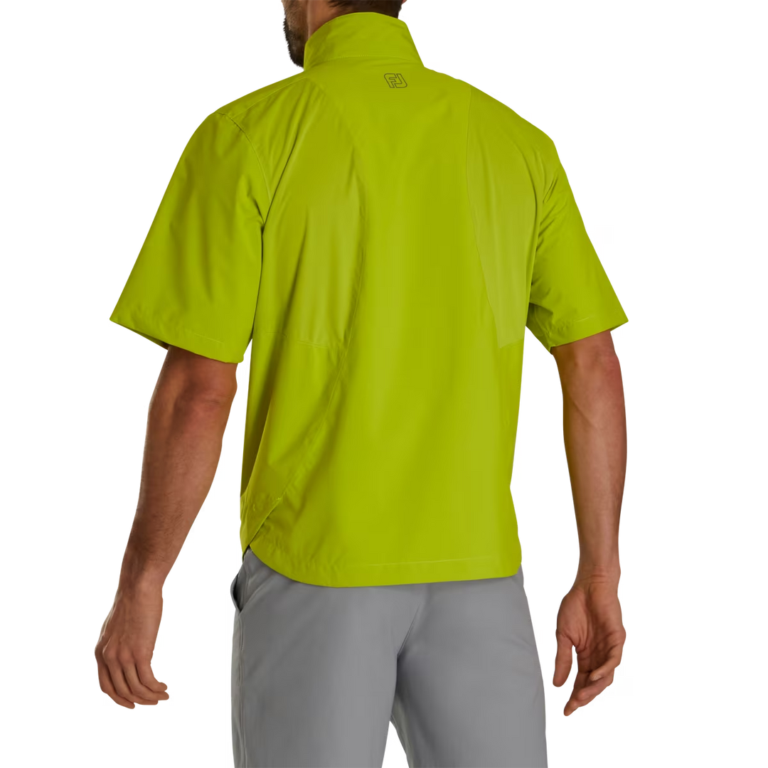 Footjoy Men s HydroLite X Short Sleeve Rain Shirt ACID LIME