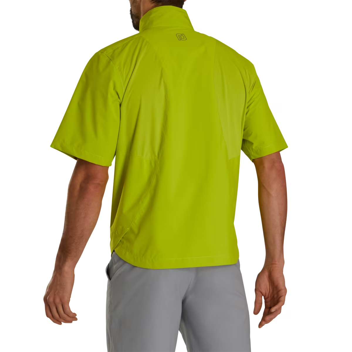Footjoy Men s HydroLite X Short Sleeve Rain Shirt ACID LIME Golf Anything Canada