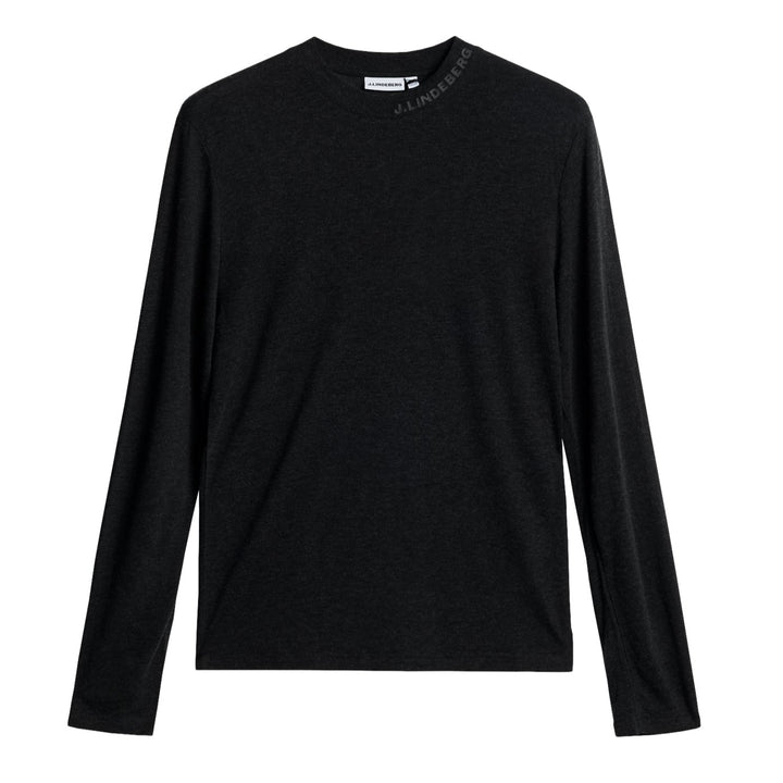 J.Lindeberg Men'sArnie Long Sleeve T-shirt - DARK GREY MELANGE
