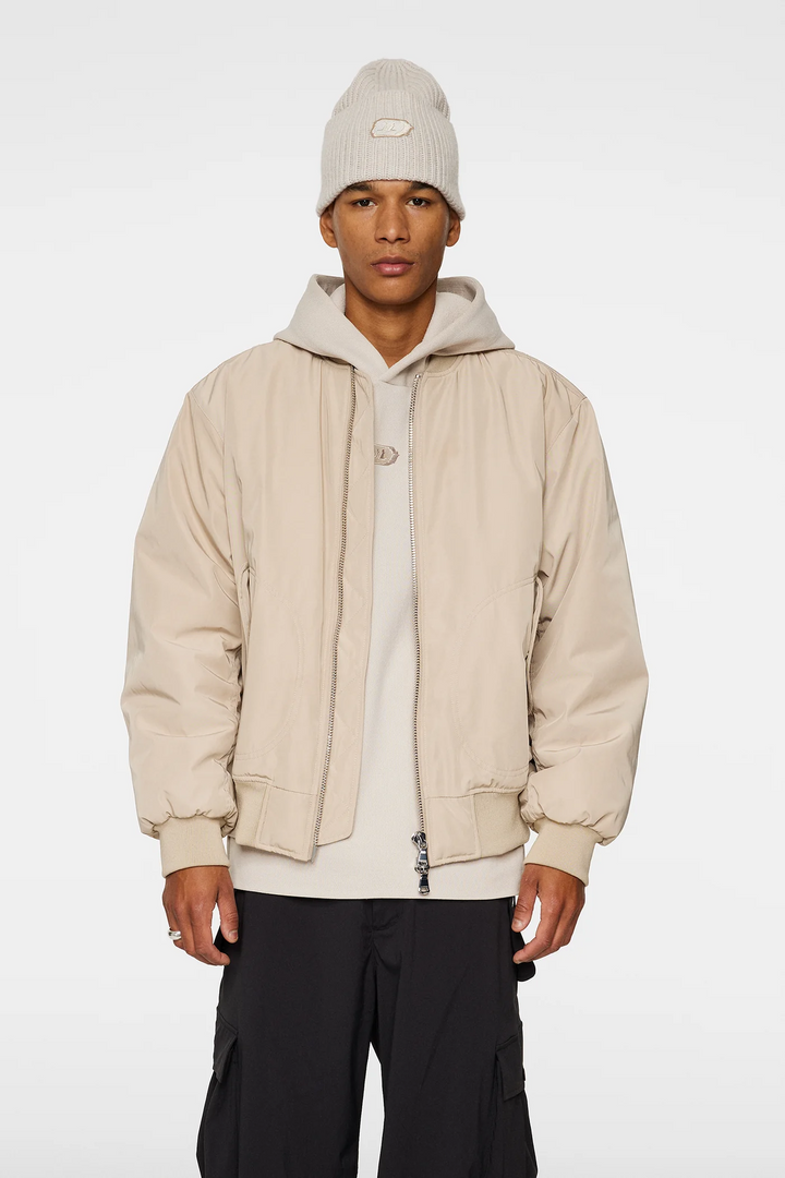 J.Lindeberg Men's Bradley Bomber Jacket - MOONBEAM