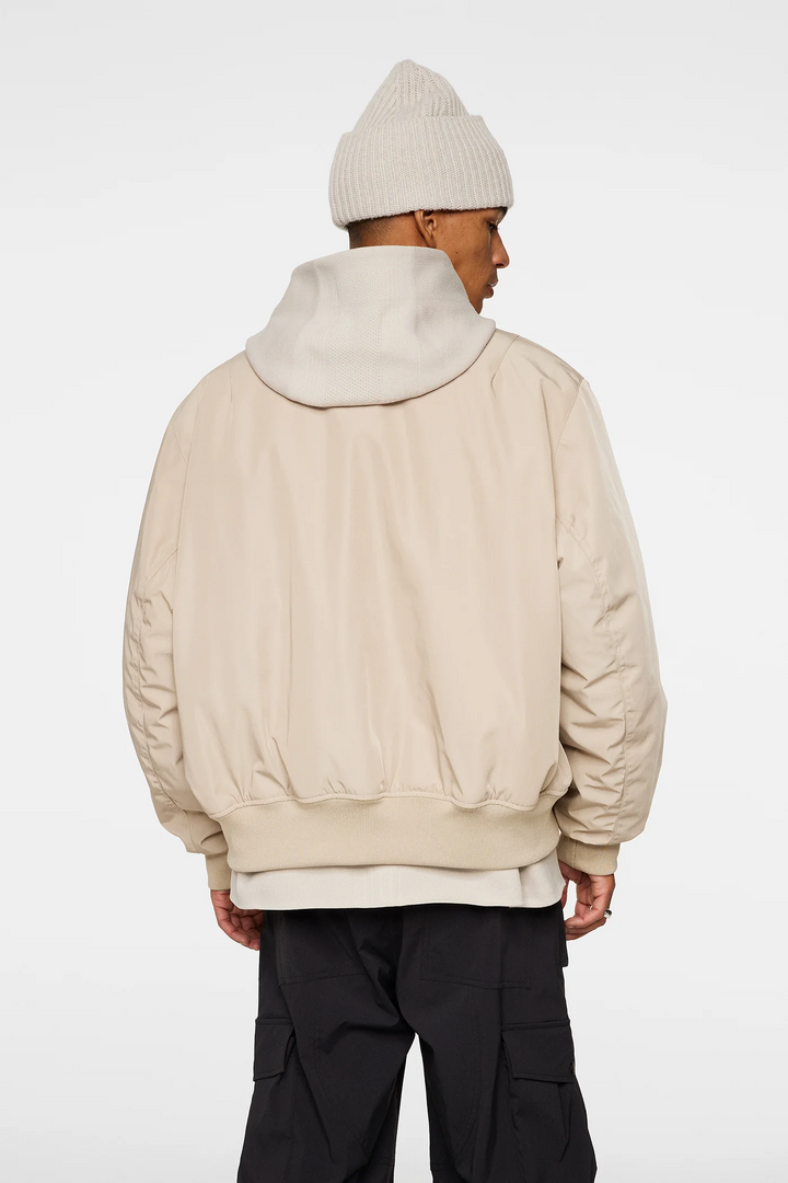 J.Lindeberg Men's Bradley Bomber Jacket - MOONBEAM