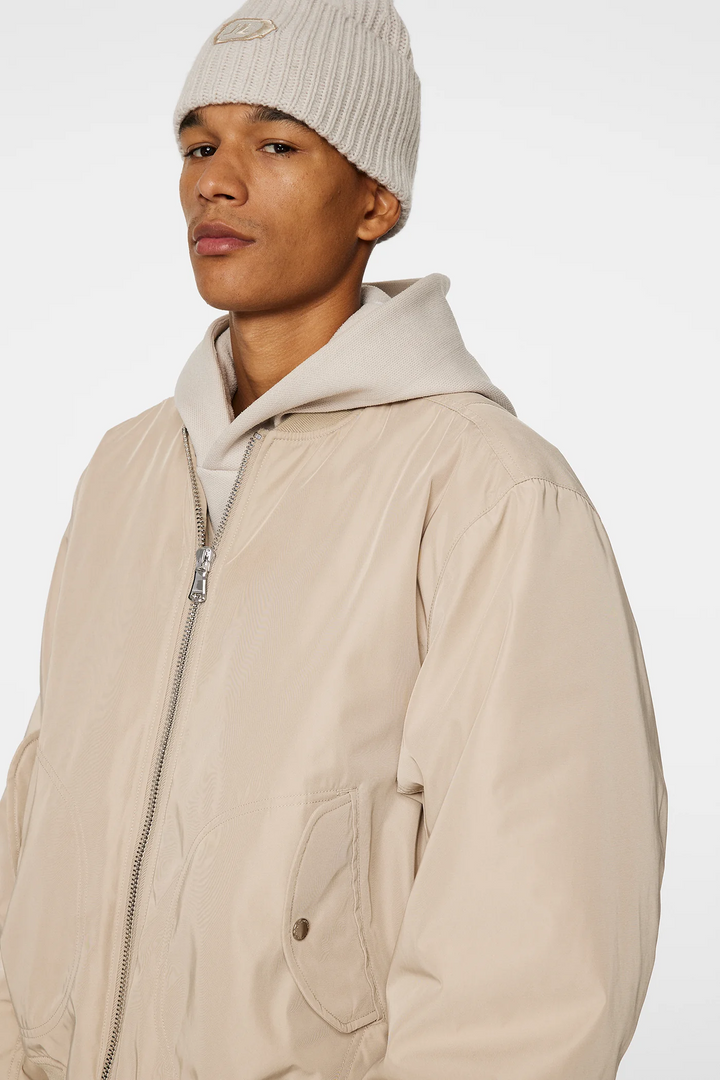 J.Lindeberg Men's Bradley Bomber Jacket - MOONBEAM