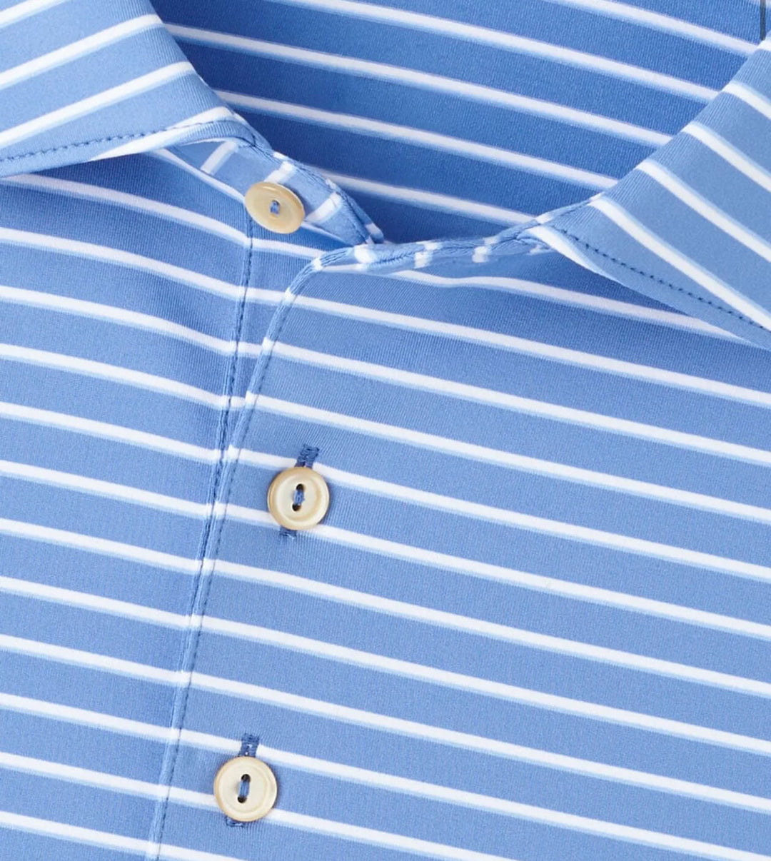 Peter Millar Men's Classic Fit Dunnes Performance Jersey Polo - EVENING TIDE
