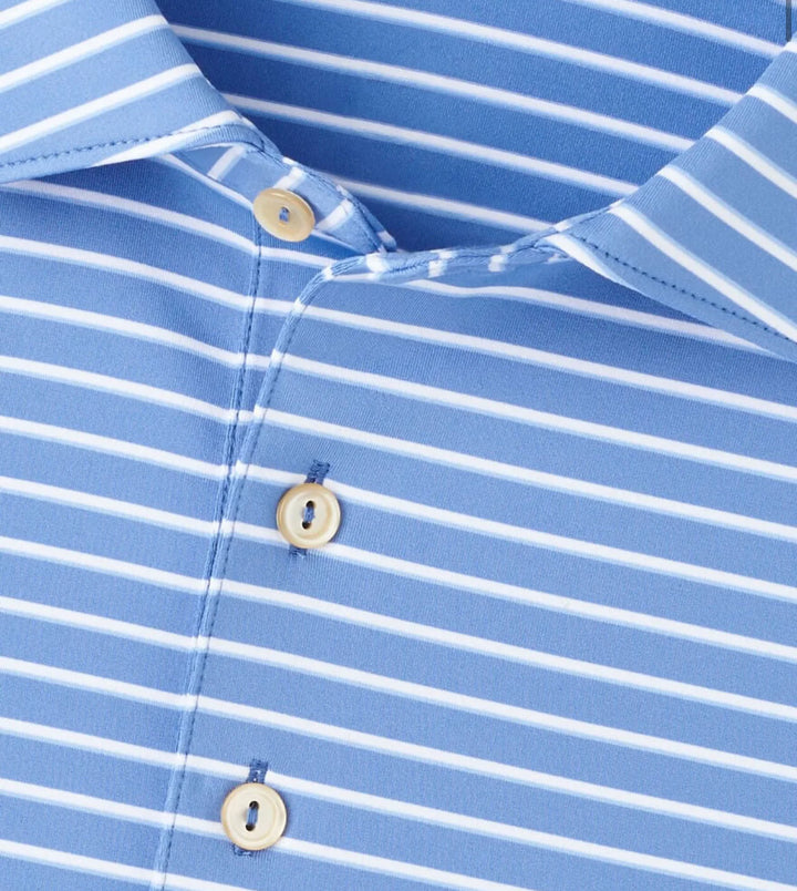 Peter Millar Men's Classic Fit Dunnes Performance Jersey Polo - EVENING TIDE