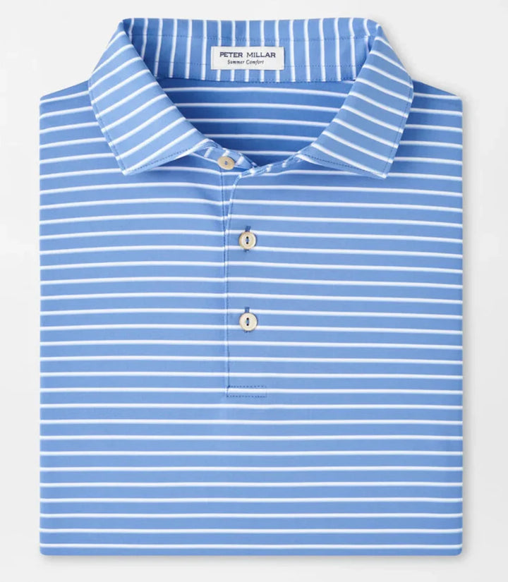 Peter Millar Men's Classic Fit Dunnes Performance Jersey Polo - EVENING TIDE