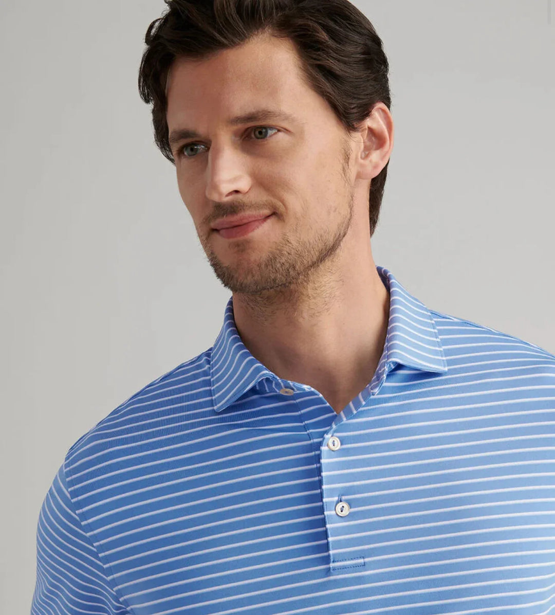 Peter Millar Men's Classic Fit Dunnes Performance Jersey Polo - EVENING TIDE