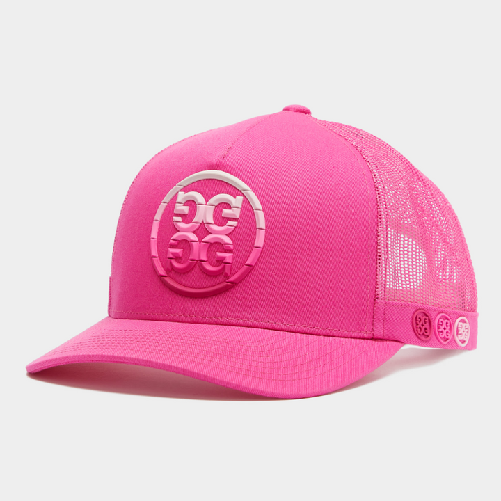 G/FORE MEN'S CIRCLE G'S OMBRE TWILL SNAPBACK HAT - DAY GLO