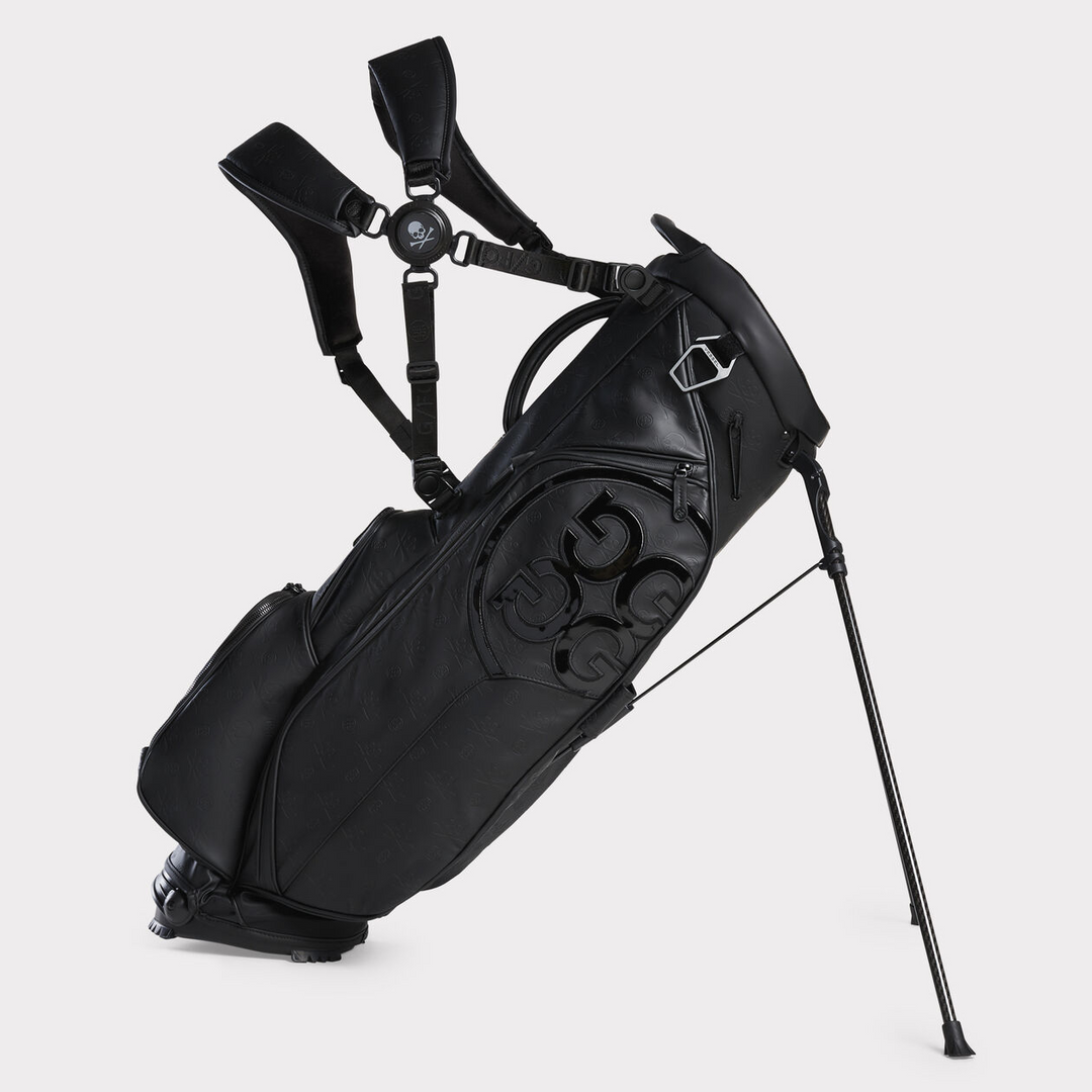 G/FORE LTD EDITION SKULL AND T TRANSPORTER lll TOUR CARRY STAND BAG - ONYX