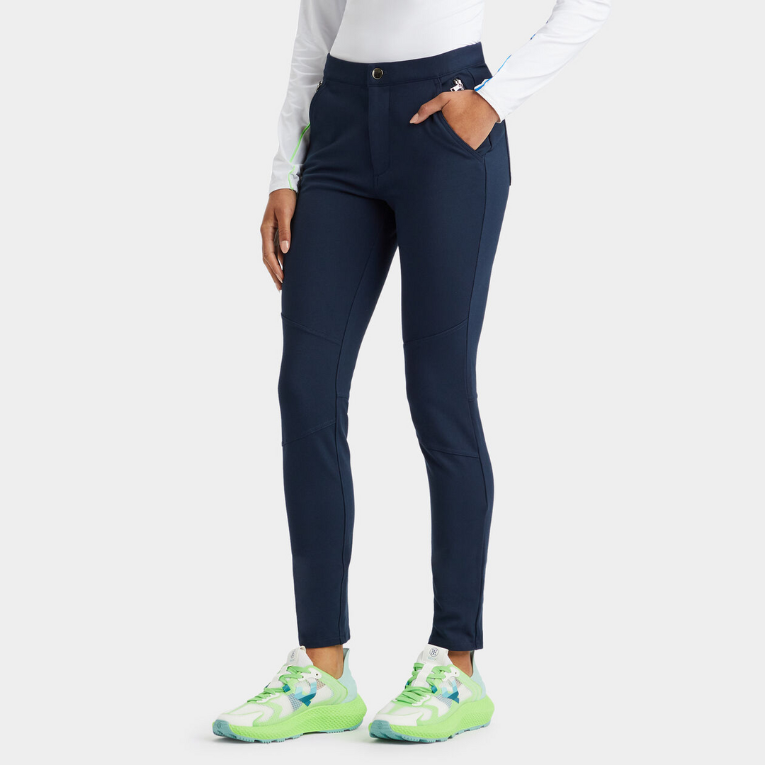 G/FORE WOMEN'S DOUBLE KNIT MOTTO LEGGING - TWILIGHT