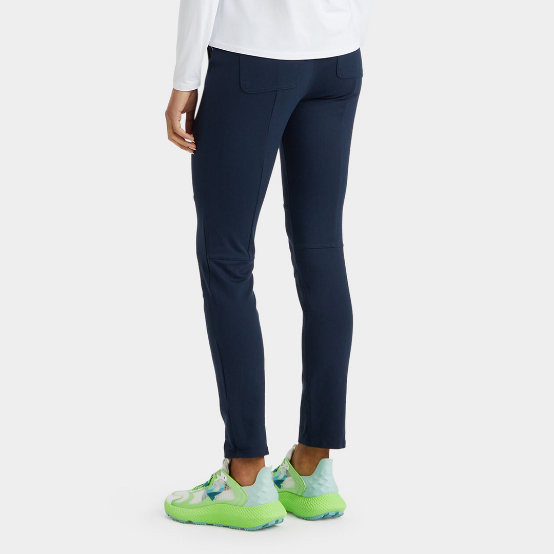 G/FORE WOMEN'S DOUBLE KNIT MOTTO LEGGING - TWILIGHT
