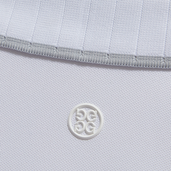 G/FORE WOMEN'S PLEATED COLLAR SLEEVELESS POLO - SNOW