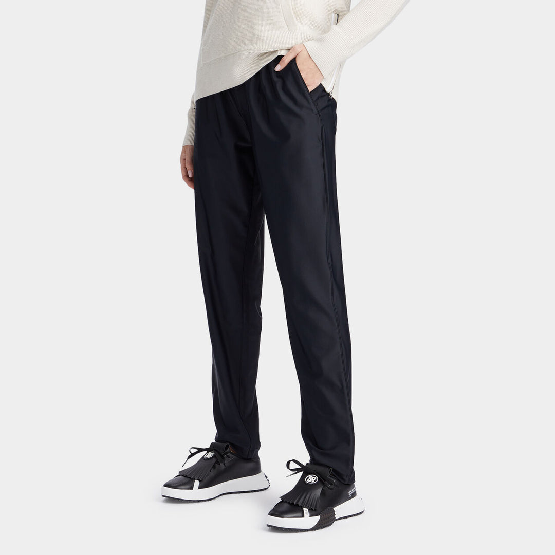 G/FORE WOMEN'S RELAXED FIT TECH NYLON TRACK PANT - ONYX