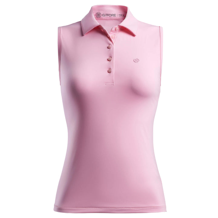 G/FORE WOMEN'S FEATHERWEIGHT SLEEVELESS POLO - LILAC