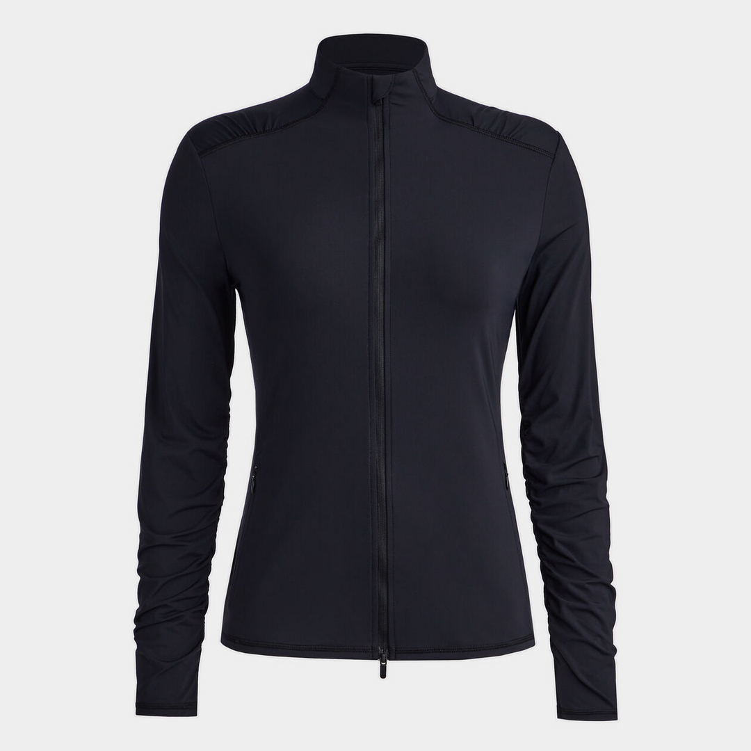 G/FORE WOMEN'S FEATHERWEIGHT FULL ZIP JACKET - ONYX